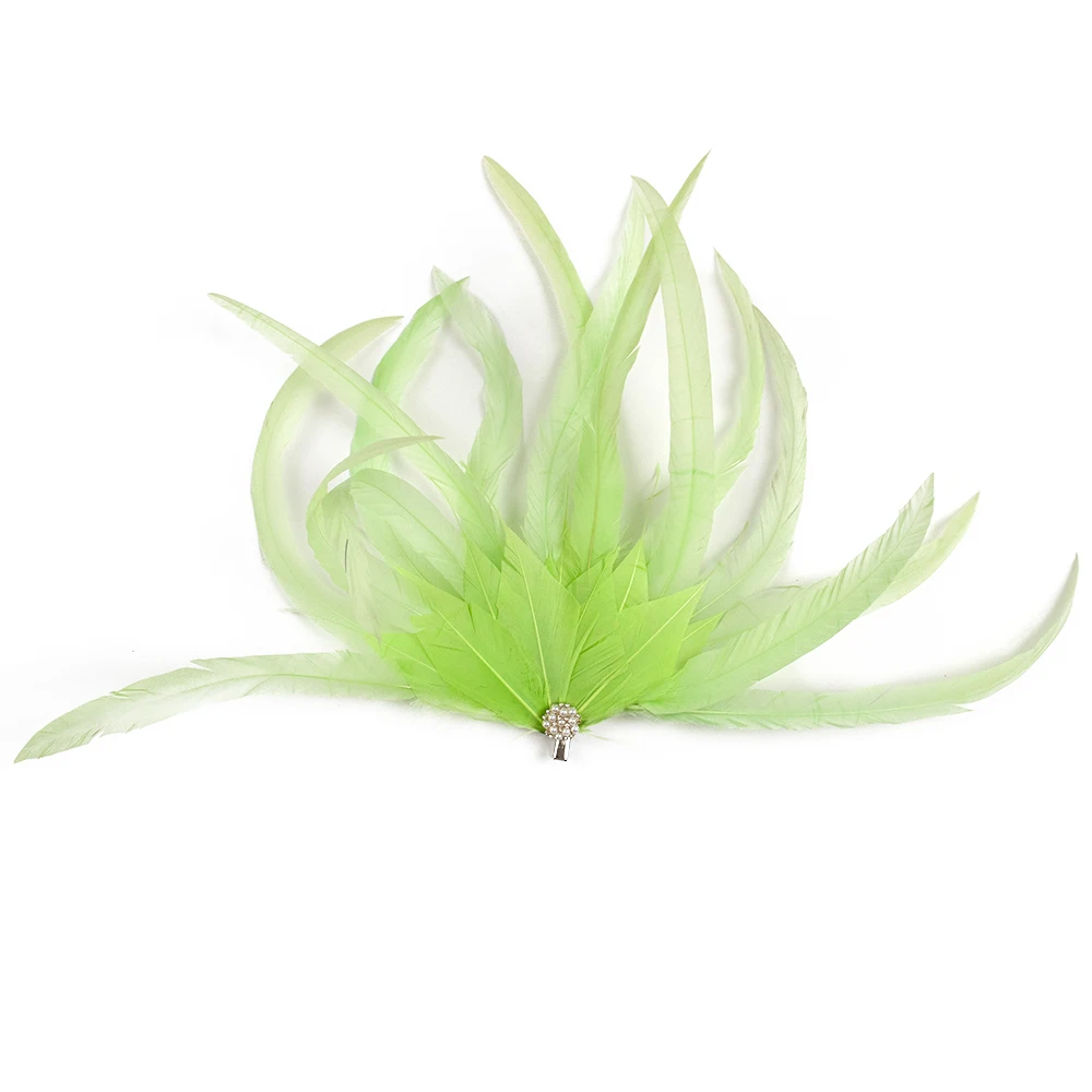 

Designer Feather Flower Brooch Pin Handmade plume Hairclip for Women Accessories Banquet Wedding Tea Party Jewelry Gift DS230429