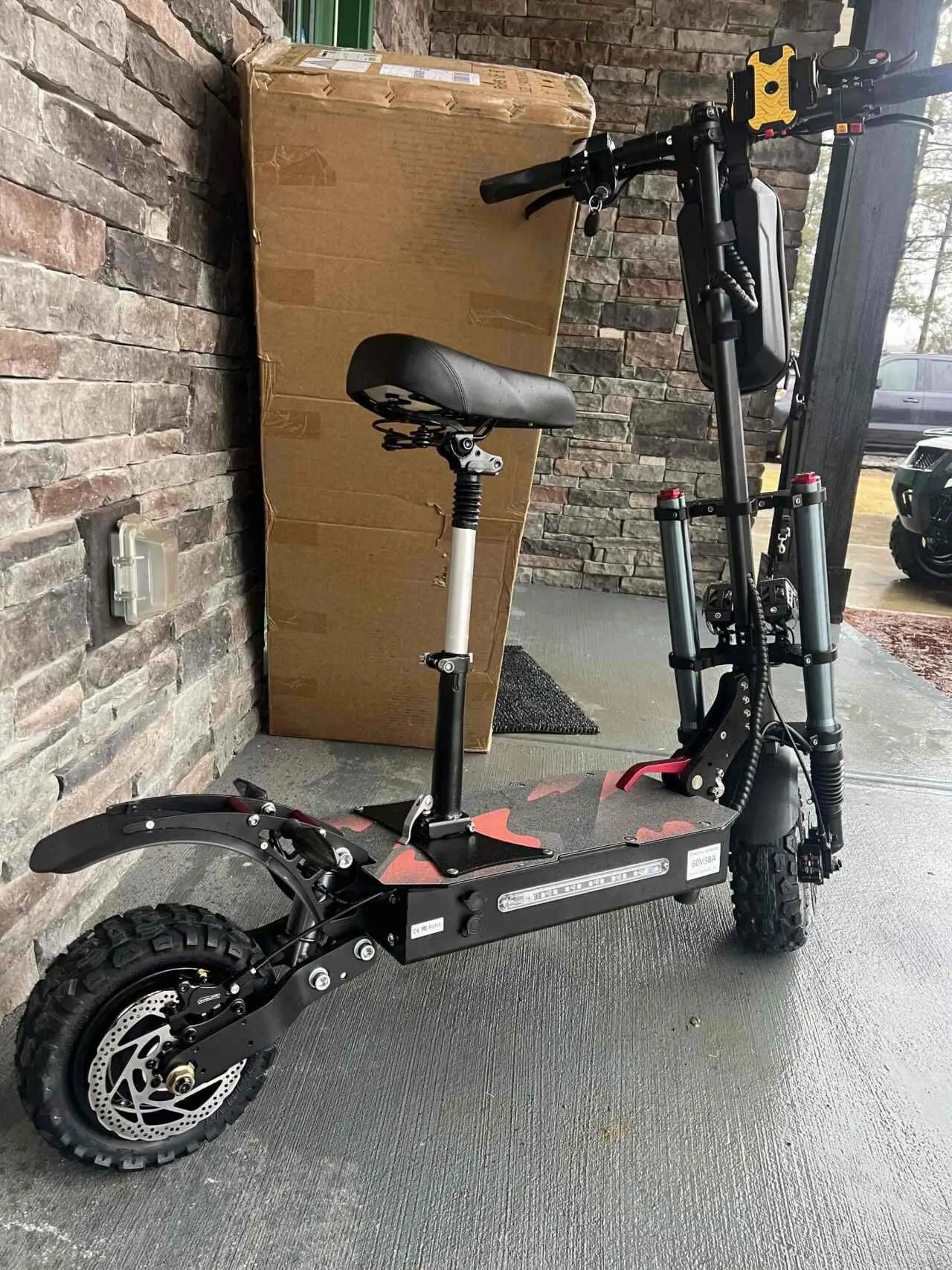 2024 EU Electric Scooter 5600W Folding 60V Dual Motors 11" Road Tires photo review