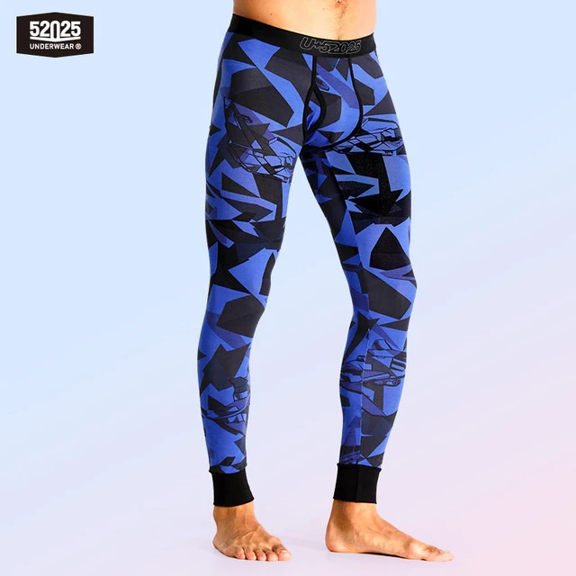 52025 Men Thermal Camouflage Leggings Cotton Modal Soft Comfortable  Underwear Eco-friendly Print Thermal Bottoms Thermo Leggings - AliExpress