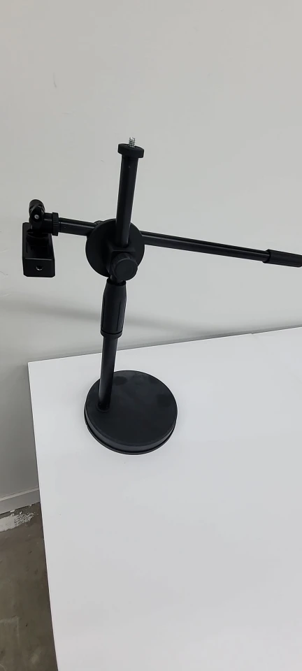 Overhead Tripod with Ring Light Table Tabletop Shooting Stand Tripods with Mobile Phone Holder Boom Arm for Nail Art Photography photo review