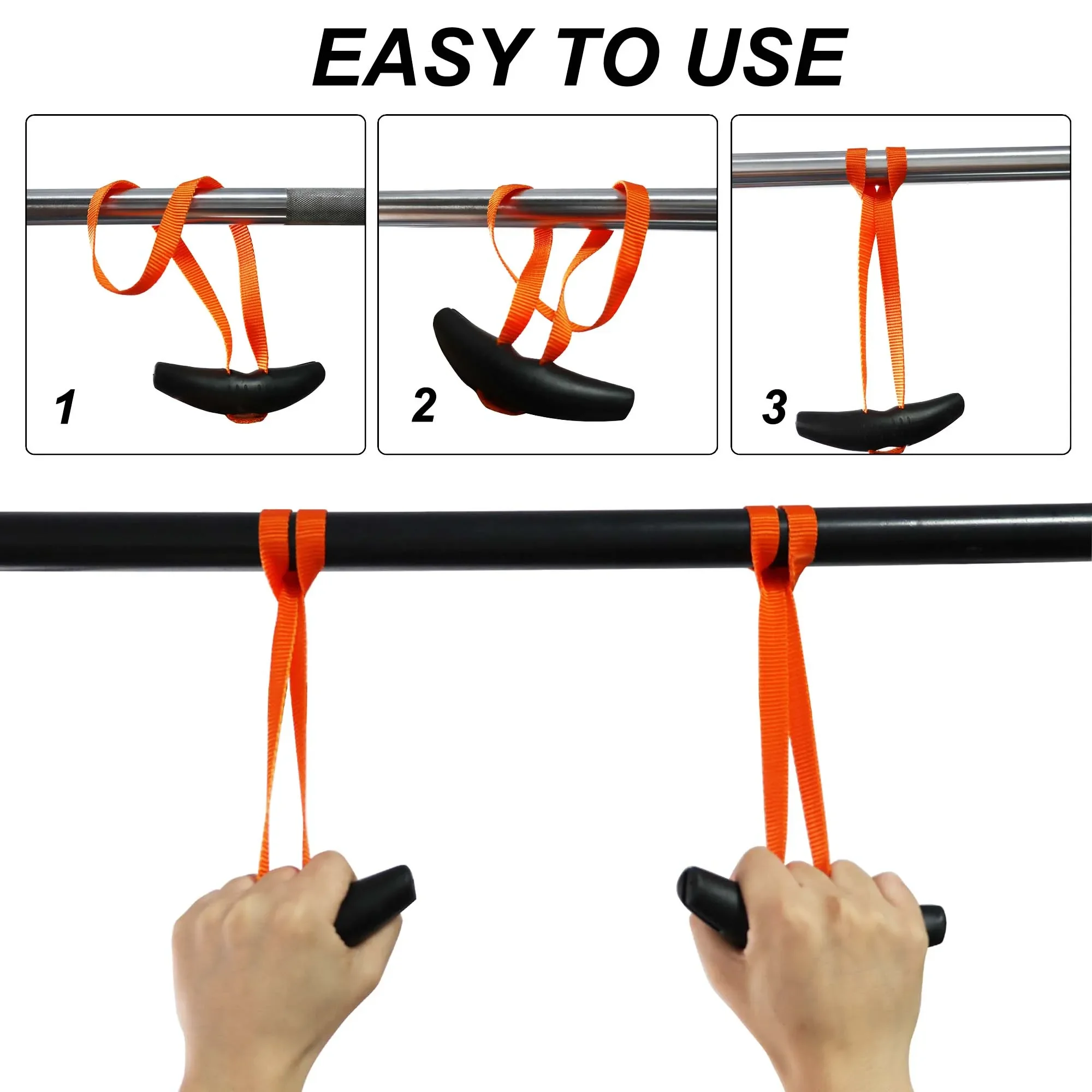 Gym Pull Accessories Pull Up Bar Handles Grips Workout Equipment Gym Handle for Home Gym Exercise Equipment Attachment for Cable Machines