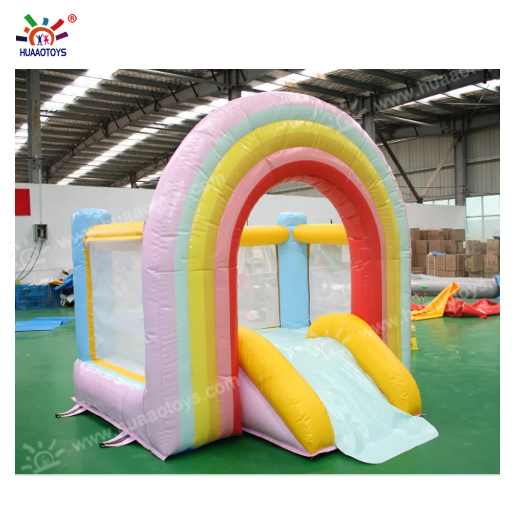 

Коммерческий Радужный надувной белый свадебный батут-замок для взрослых и детей Белый батут-домик прыгающий замок/батут для продажи