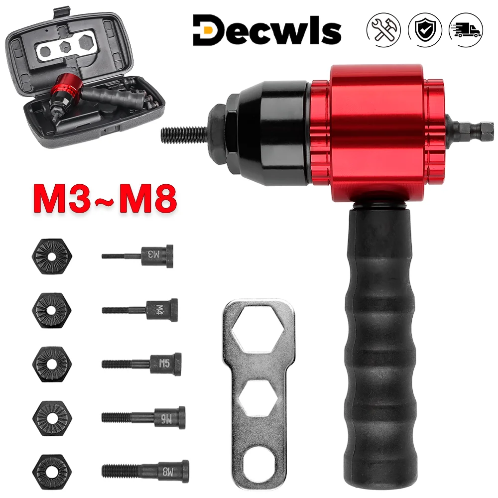 Rivet Gun M3-M8 Home Nut Riveting Machine Industrial Grade DIY Plug-in