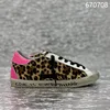 Classical GOLDEN Shoes Designer Women's GOOSE Sneakers Silver Glitter Leopard Pony Hair Suede Leather Style Shoe 1