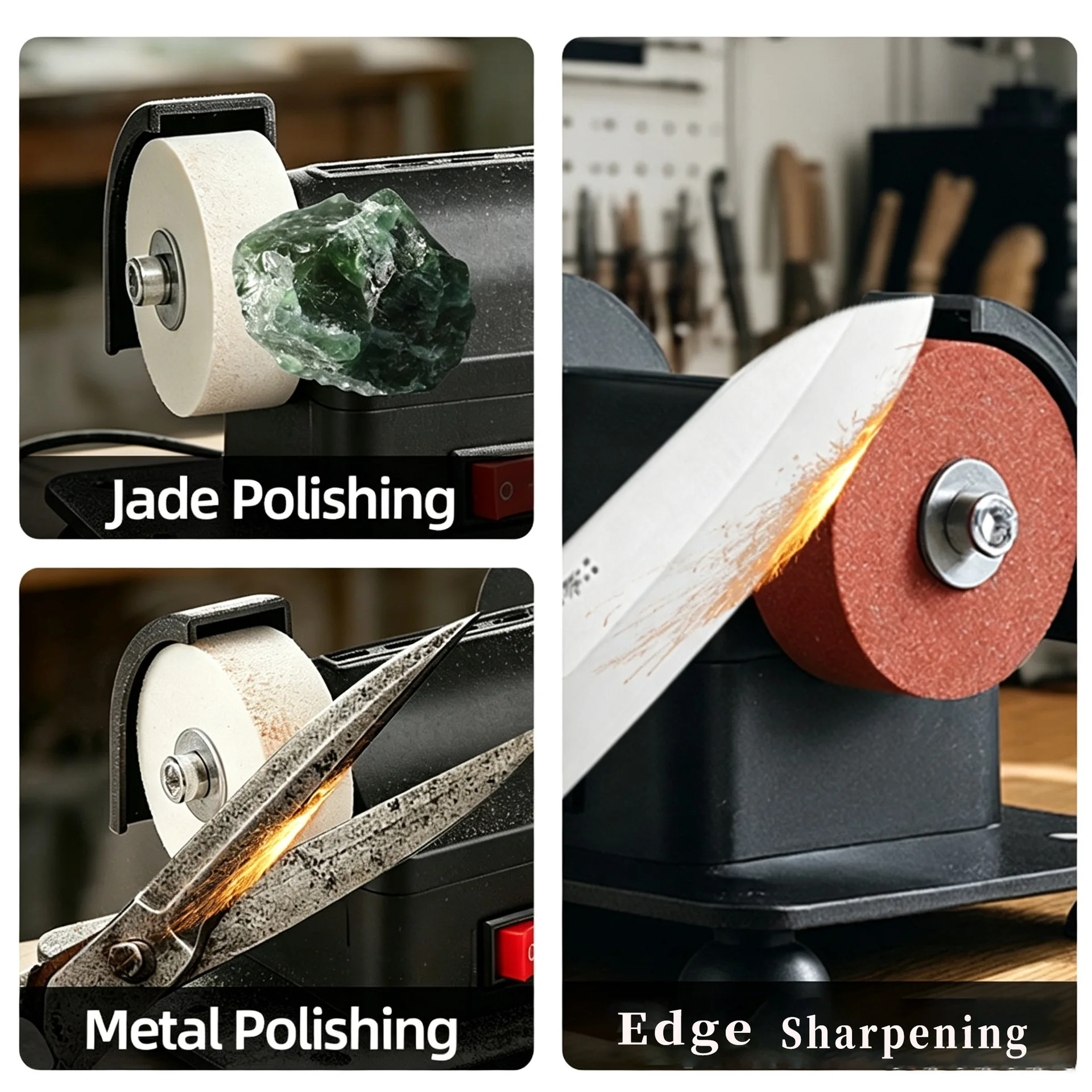 Small Grinding Wheel Machine Household Knife Sharpener Suction Cup - Image 2