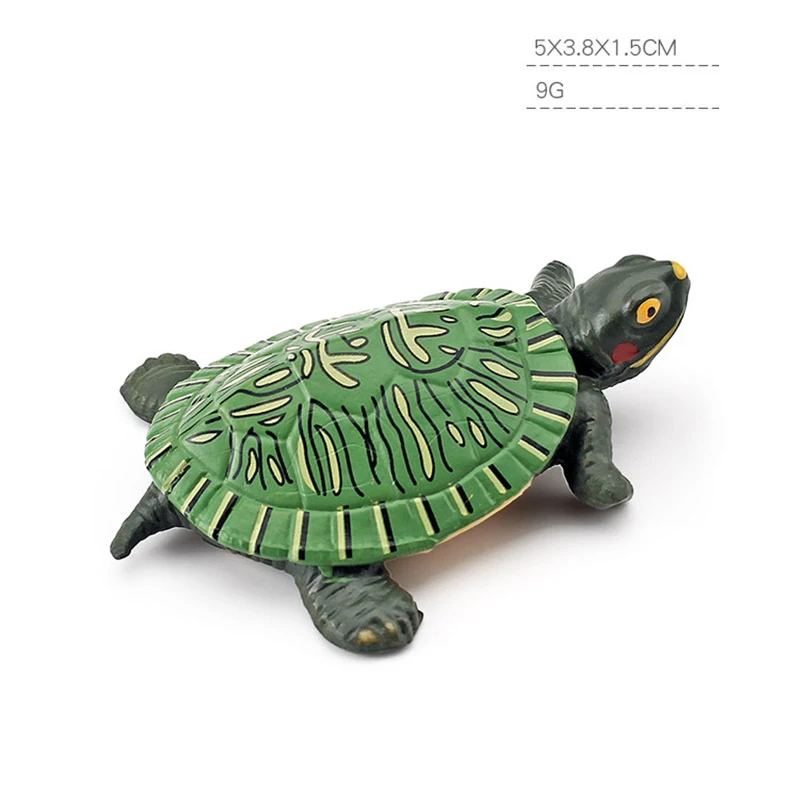 Simulation Reptile Snapping Turtle Pelodiscus Sinensis Tortoise Model Action Figures Mauremys Japonica Miniacture Education Toys images - 6