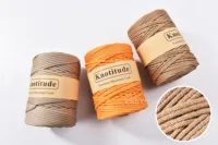 Hammock cord 5MM Soft Polyester Crochet cord 135meters a Roll Macrame cord. Unique Polyester knitting yarn  Basket knitting Yarn 1