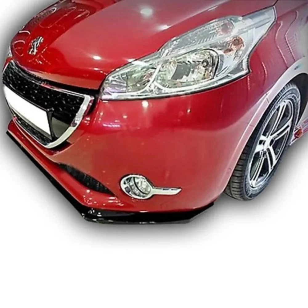 3 Pz Paraurti Anteriore Labbro Per Peugeot 208 2012-2018 Body Kit Accessori Auto Spoiler Splitter Diffusore Flap Sport Paraurti Esterno