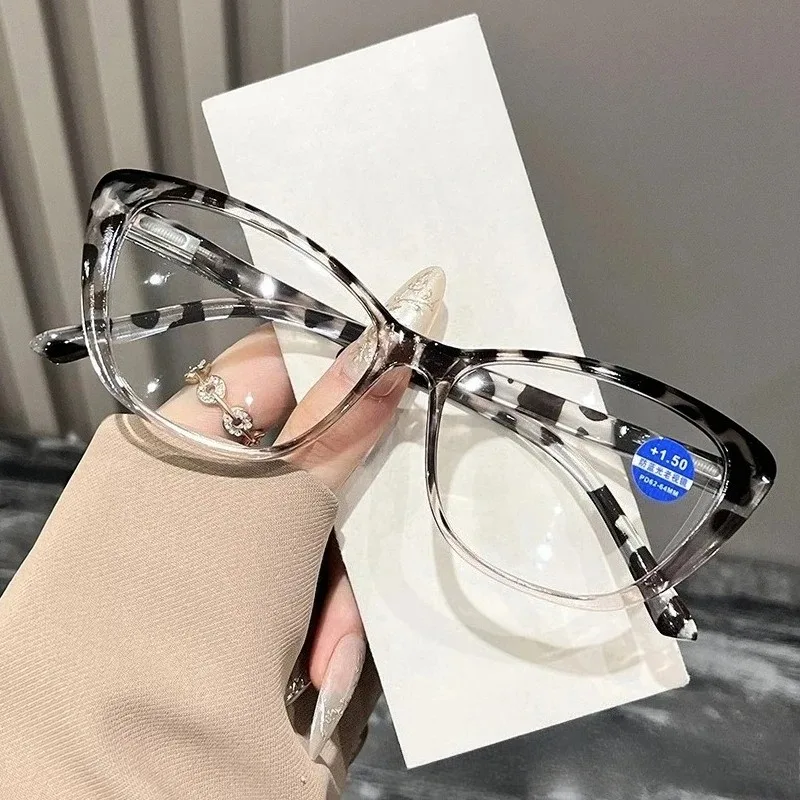 2025 New Style Reading Glasses for Women Fashion Men Oversized Square Prescription Glasses Large Frame Anti-blue Presbyopia - 3