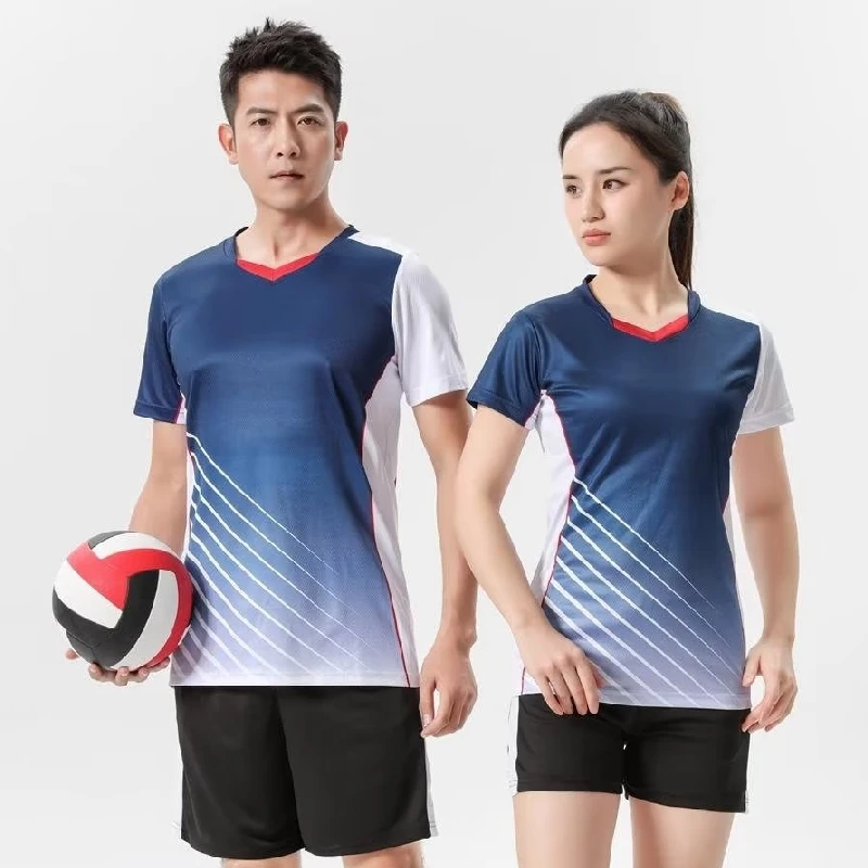 Volleyball Jerseys Unisex Volleyball Set Men Women Tennis Badminton Jerseys Suits Shirt Shorts Team Uniform Customize Breathable