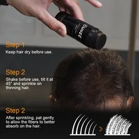 BUNEE-Fibre Capillaire 27.5g, Fibres Naturelles Épaisses pour Hommes pour les Zones Calvies, Lignes de Parties Récoltées, Comprend 27.5g de Poudre de Fibre 3