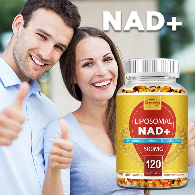 2493-c3da12.jpg Liposomal NAD+ Capsules - Anti-aging, Replenish Energy, Enhance Focus, Support Cellular Health - 120 Capsules