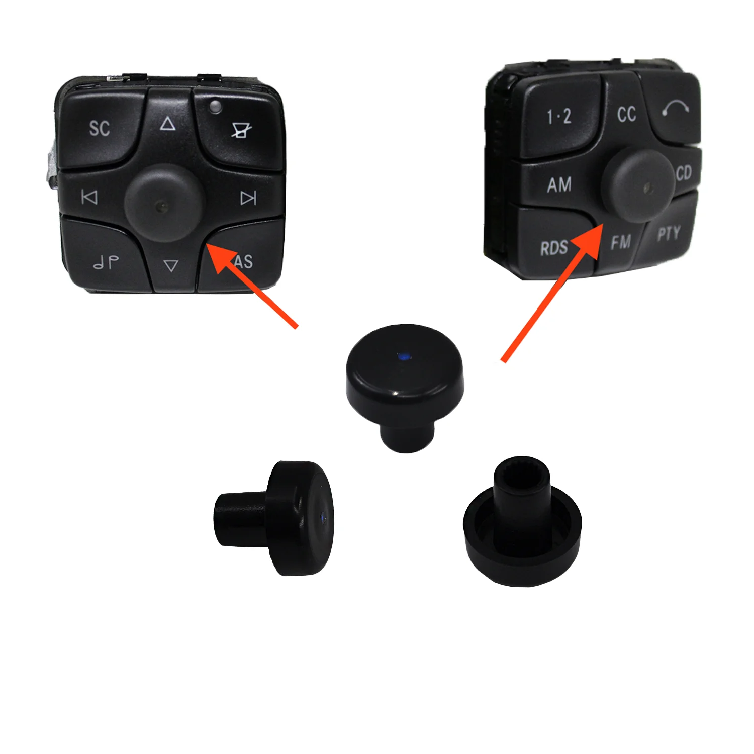 Knob For Mercedes Special BE2210 Radio Rotary Volume Knob
