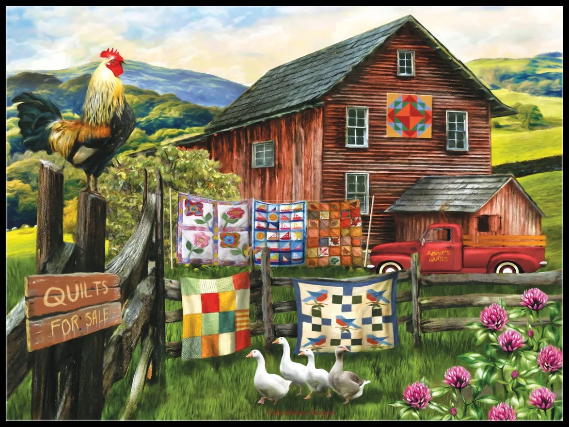 

A Little Bit of Heaven - Counted Cross Stitch Kits - DIY Handmade Needlework Embroidery 14 CT Aida Sets DMC Color