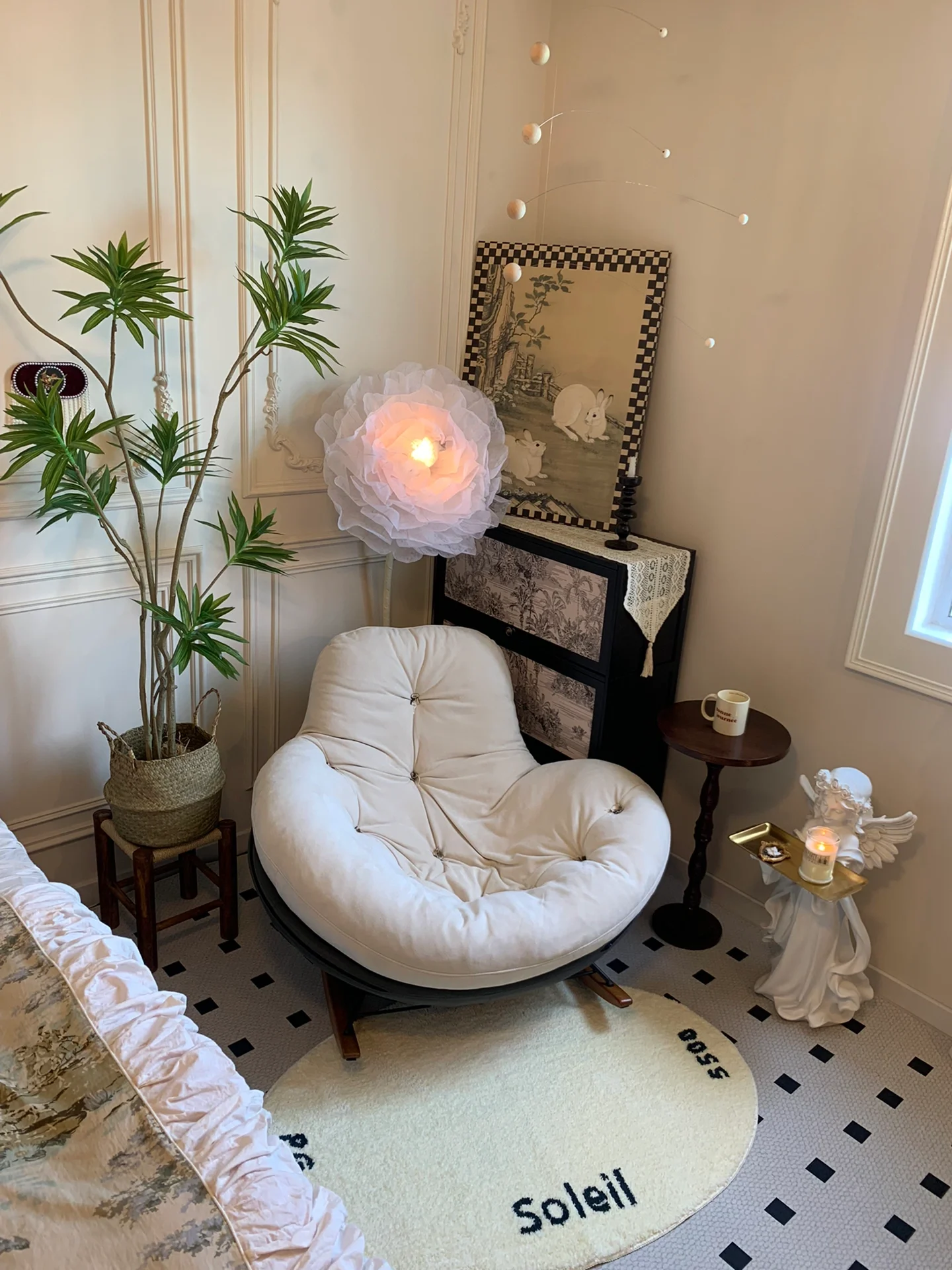 Nordic Flower Floor Lamp Handmade Birthday gift Living Room Home Decor Indoor Lighting Bedroom Bedside Standing Light