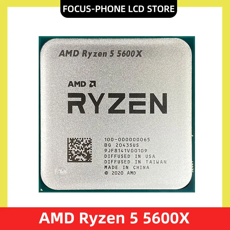 Amd Ryzen 5 5600X R5 5600X 3.7 Ghz Processore A Sei Core A Dodici Fili 65W C Pu L3 = 32M 100-000000065 Socket Am4