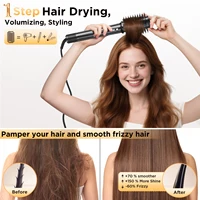 5 en 1 Air Styler Bigoudi Automatique Sèche-Cheveux Outil de Coiffure à Ions Négatifs Coanda Technology Brosse Volumisante Lisseur pour Tous Les Types de Cheveux Cadeau pour Femme 5