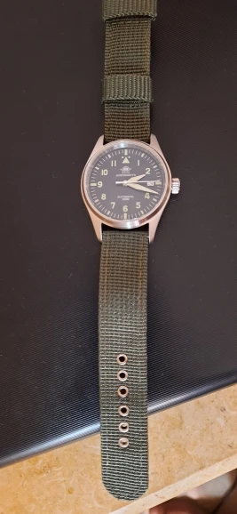 Automatic Mechanical Men's watch Sapphire Crystal Stainless Steel NH35 Pilot watch1940 Leather Waterproof automatic watch men