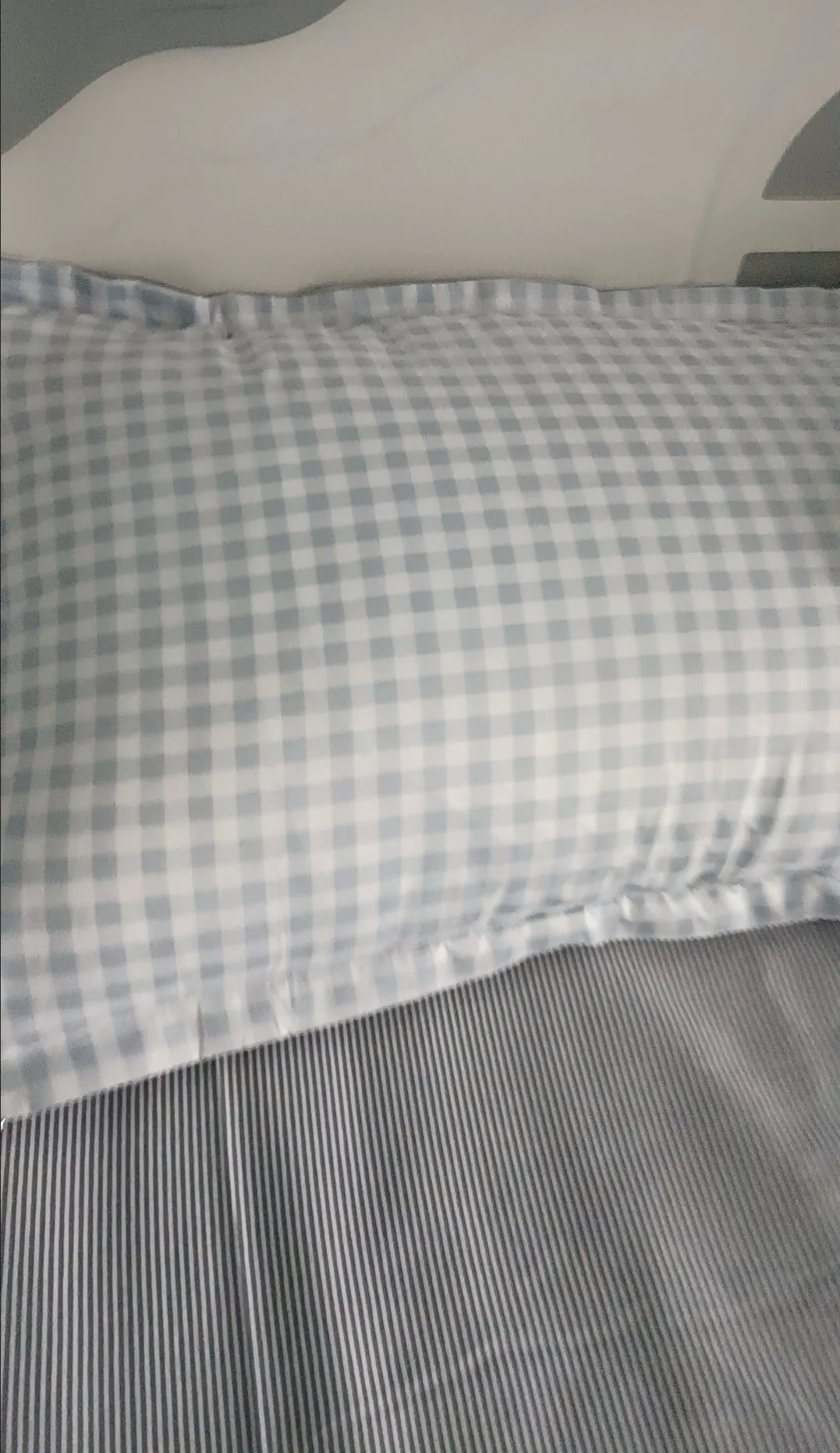 Cozy Pink Plaid Bedding Set, customer photo