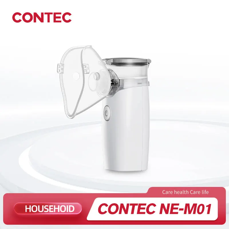 Nebulizer CONTEC Nebulizer Manusia & Dokter Hewan Genggam Nebulizer Jaring Portabel Nebulizer Ultrasonik Diam Automizer Anak-anak Dewasa