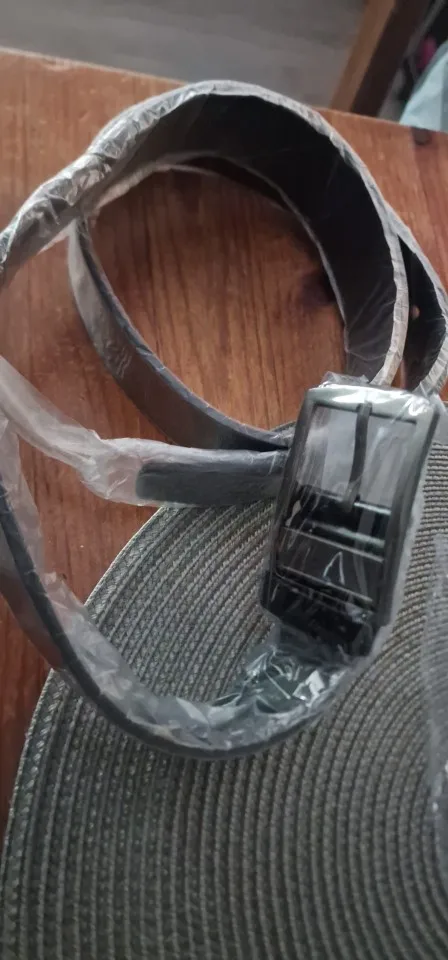 MIDNIGHT SOVEREIGN™ – Black Buckle Genuine Leather Belt photo review