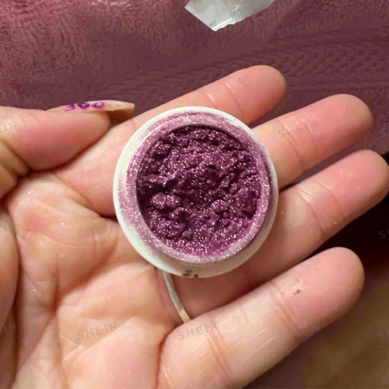 Nail Powder Nail Glitter Nail Pigment 1Jar(0.5g)Rainbow Laser Nail Glitter Powder Mirror Pigment Chrome 6Color Iridescent Holo Dust Nail Gel Polish Supplies Powder