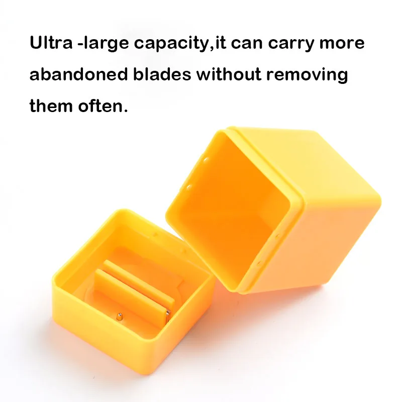 Professional Blade Disposal Container Snap Off Knife Waste Damaged Blade Storage Box Tinting Film Sticker Cutting Tool Can