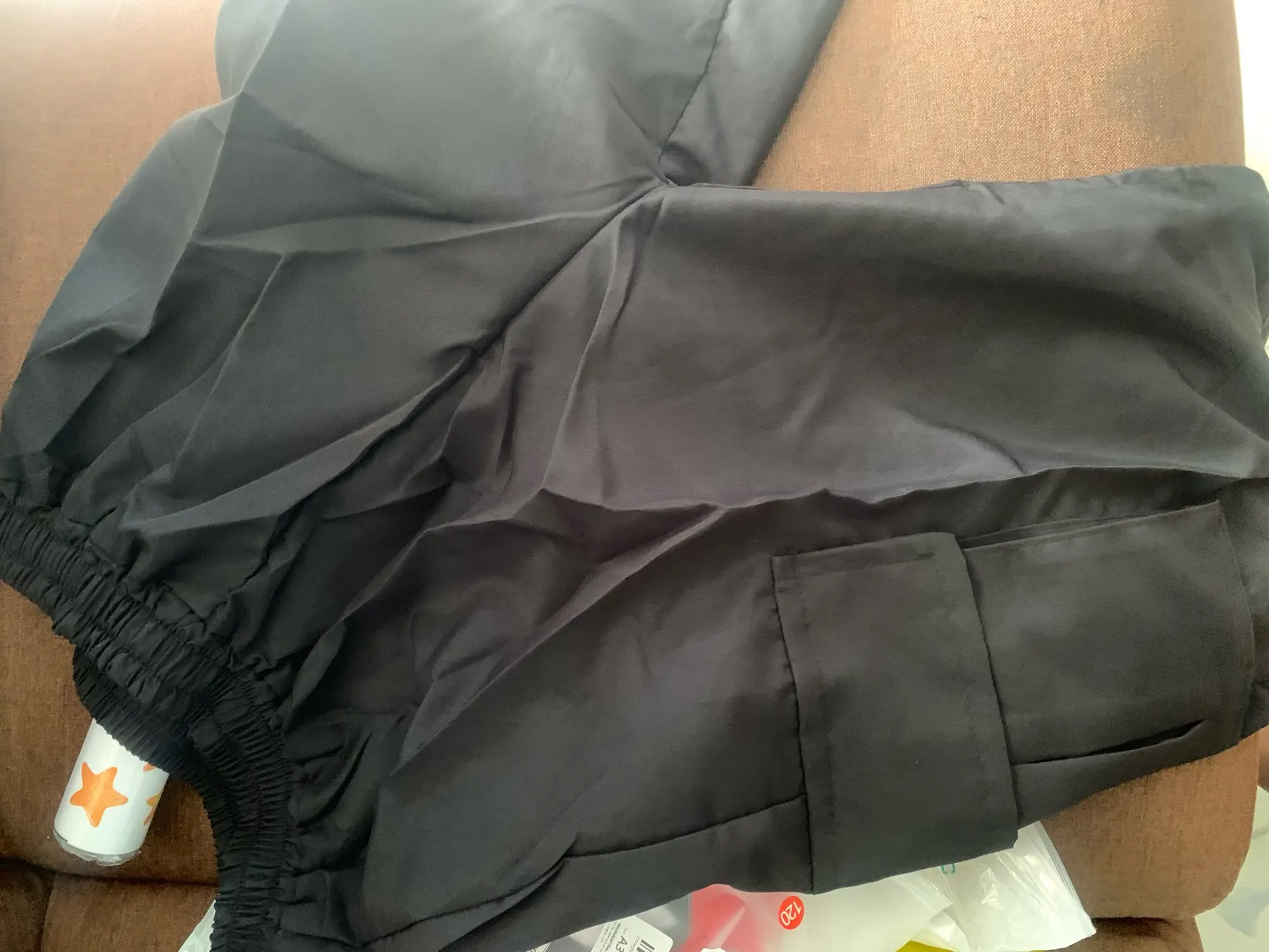 Fashion Women Baggy Joggers Pants Casual Communte Female Chic Straight Cargo Pant Elastic High Waist Elegant Oversized Trousers photo review