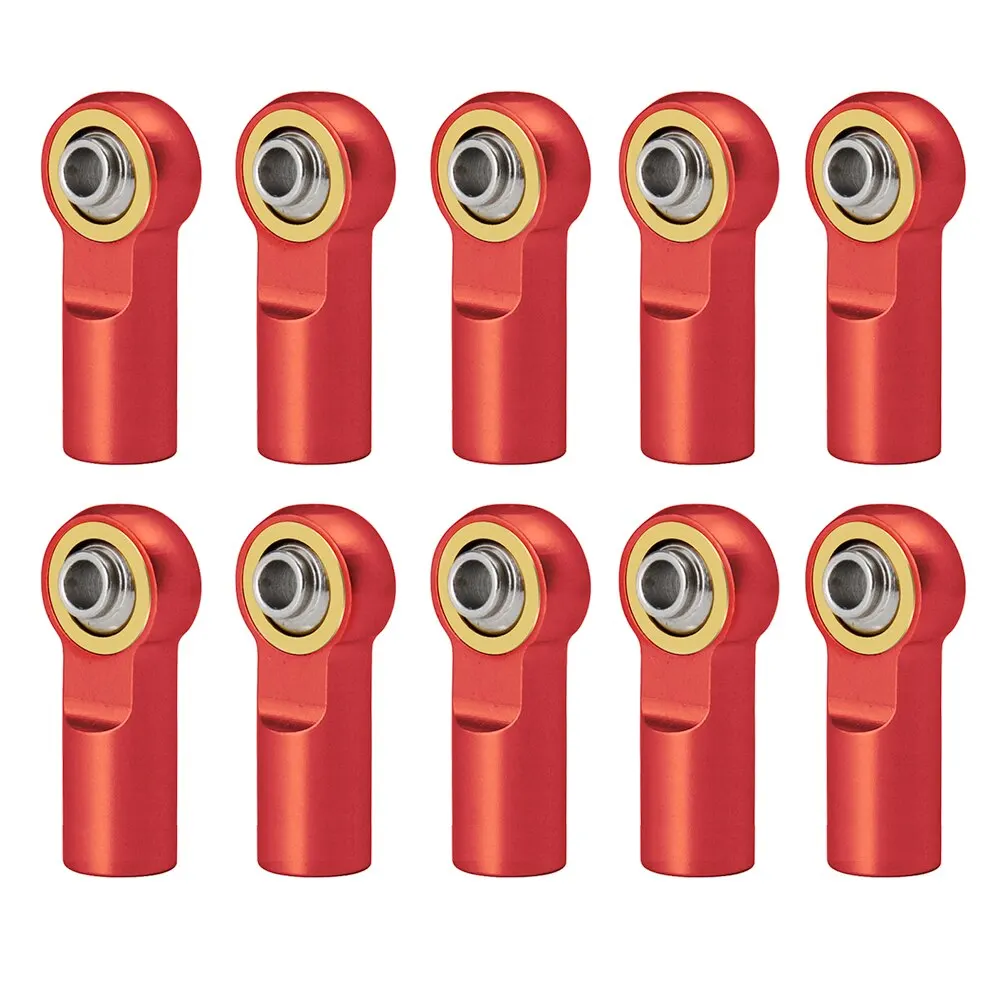 10Pcs Metal M3 Aluminum Link Rod Tie Rod End Ball Joint for AXIAL SCX10 D90 D110 Tamiya CC01 Racing 1/10 RC Car Track Car 5