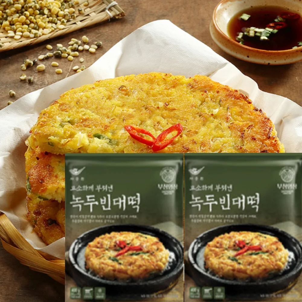 사옹원 녹두 빈대떡 400g X 2팩 / 안주 추석 명절 제사상 음식