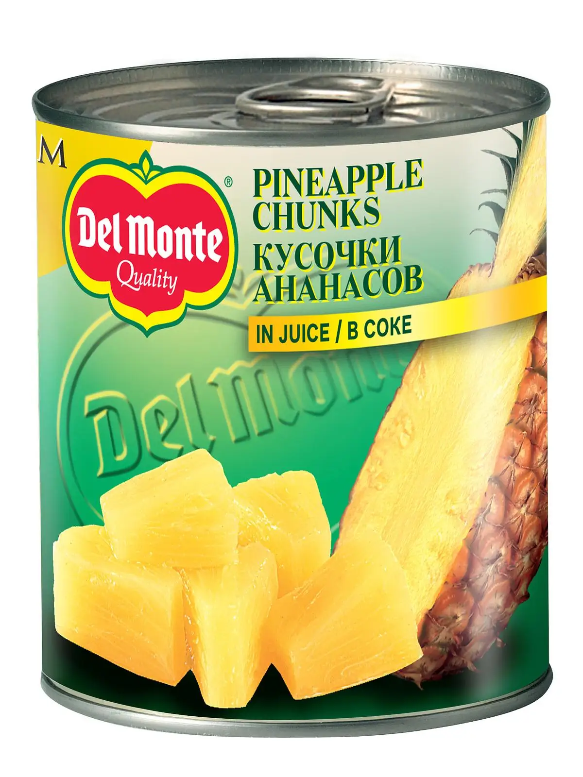 Упаковка 6 штук Ананасы Del Monte кусочки
