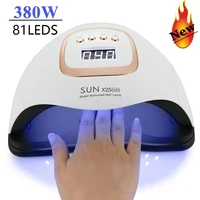 Sun-X25-max 380W 81LEDs UV LED Lamp for Nails Powerful Nail Dryer For Curing All Gel Nail Polish Drying UV Light for Manicure 1