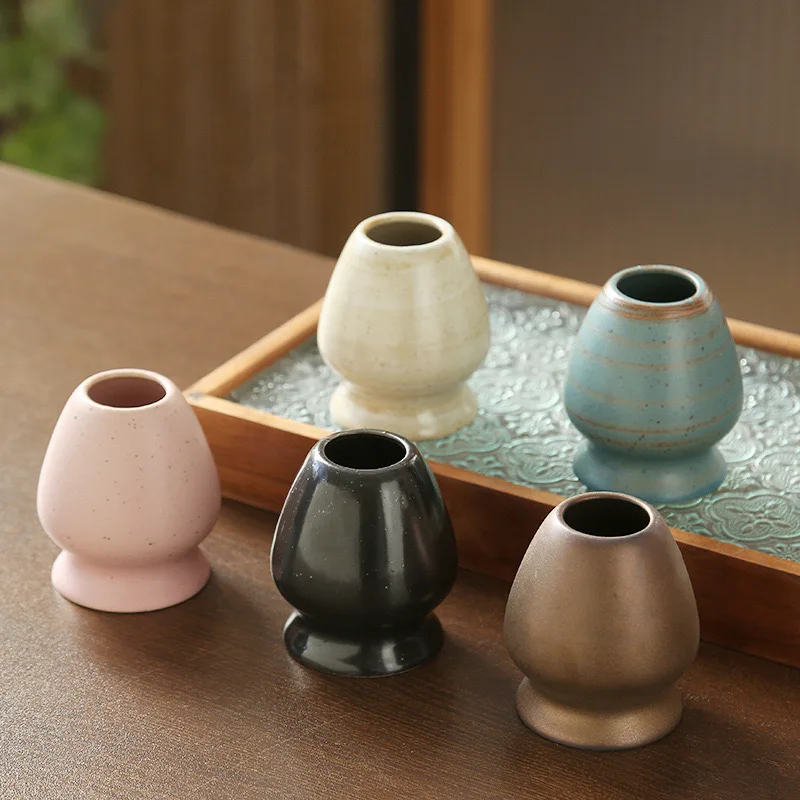 Matcha Tea Set Tea whisk stand matcha blender stand ceramic matcha egg beater tea set accessories