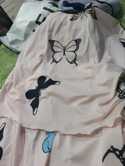 Elegant Butterfly Print Pajama Set with Cami & Shorts photo review