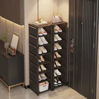 Multiple Layers Shoe Organizer Use At the Door Shoe Rack Organizer Nonwovenfabric Rack Stackable Shelf Adjustable Saving Space 1