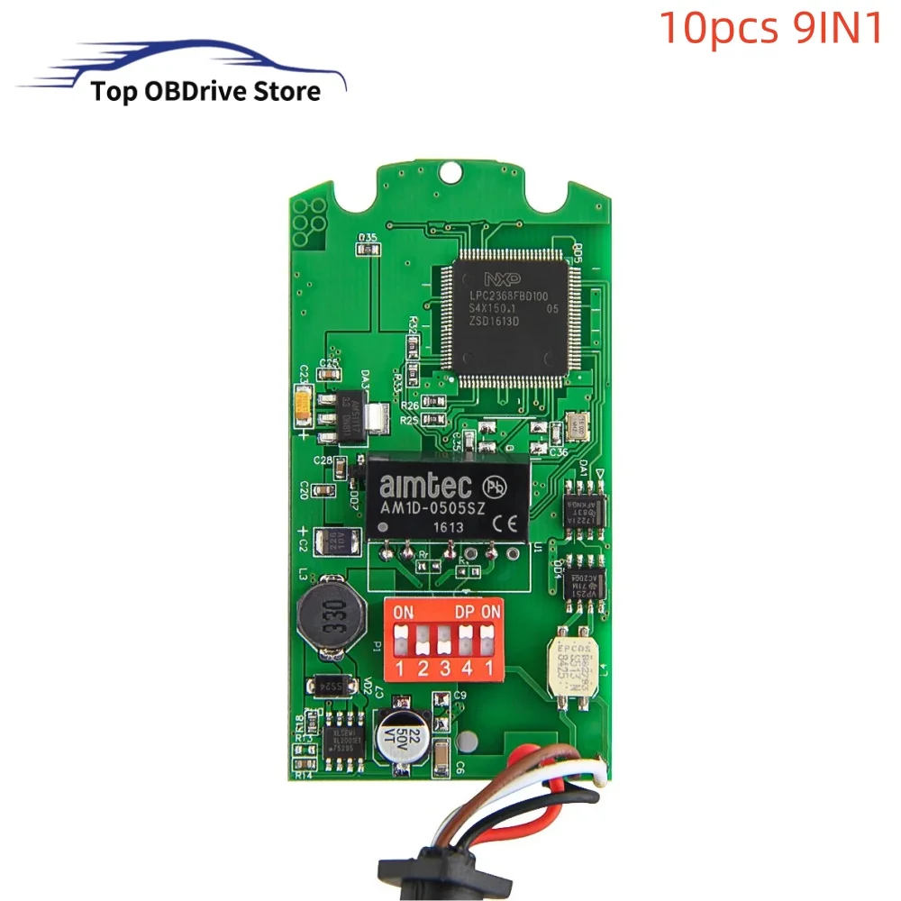 10pcs OBD2 9 in 1 Heavy Duty Truck Emulator