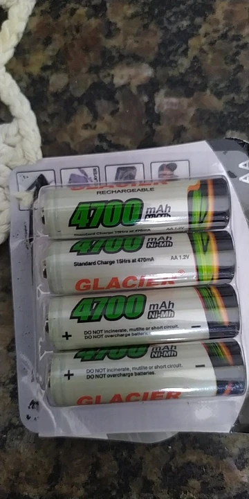 4 Pilha AA Recarregavel 4700mAh - Neverdie Store photo review