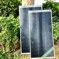 Panneau solaire monocristallin double face 120W/240W, absorption de la lumière double face, fournissant plus de puissance pour les camping-cars, les yachts, les maisons et les jardins 2
