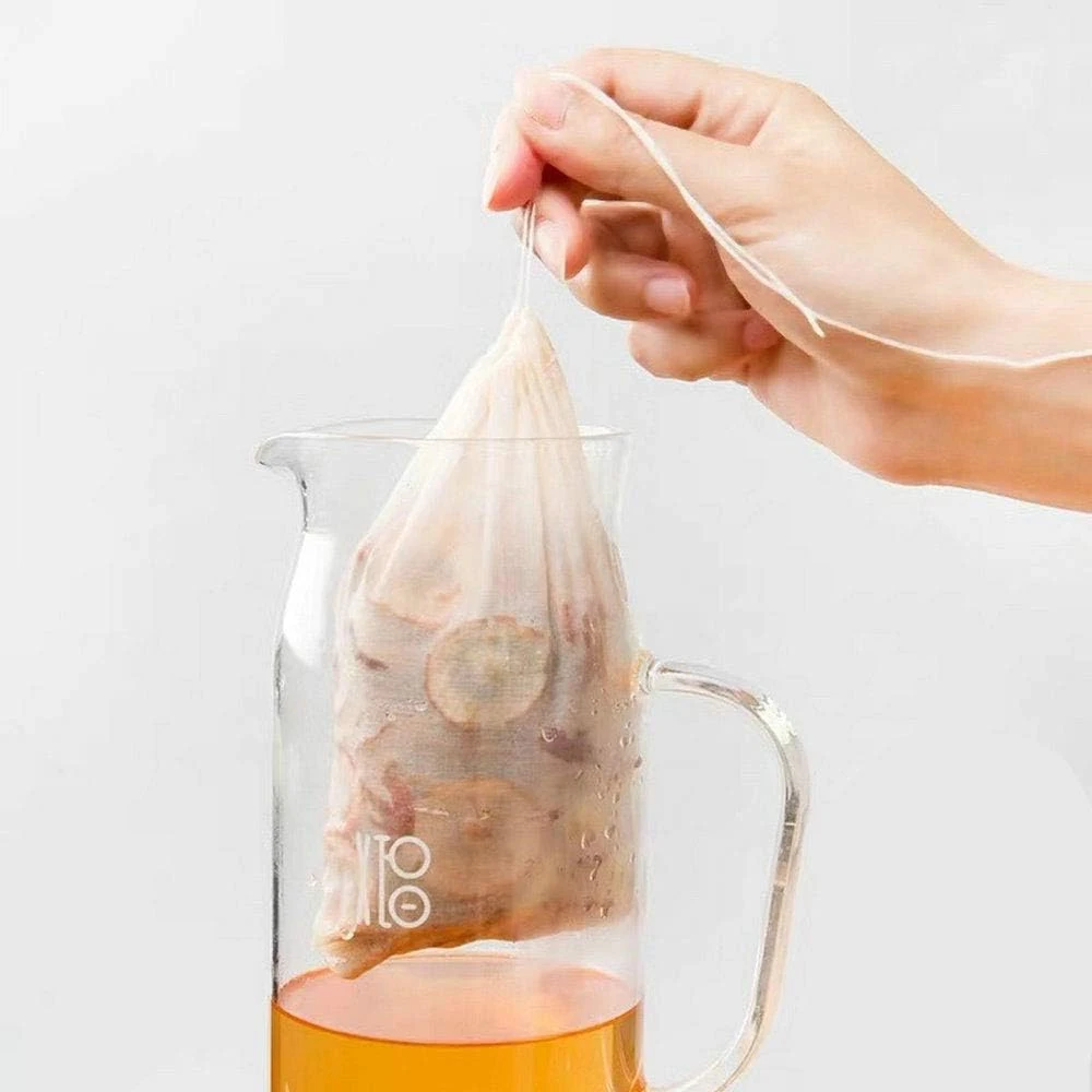 Disposable Tea Filter Bags ,Tea Bags Tea Bags Drawstring Herb Loose Tea bag for Brew Tea Cold Brew Coffee