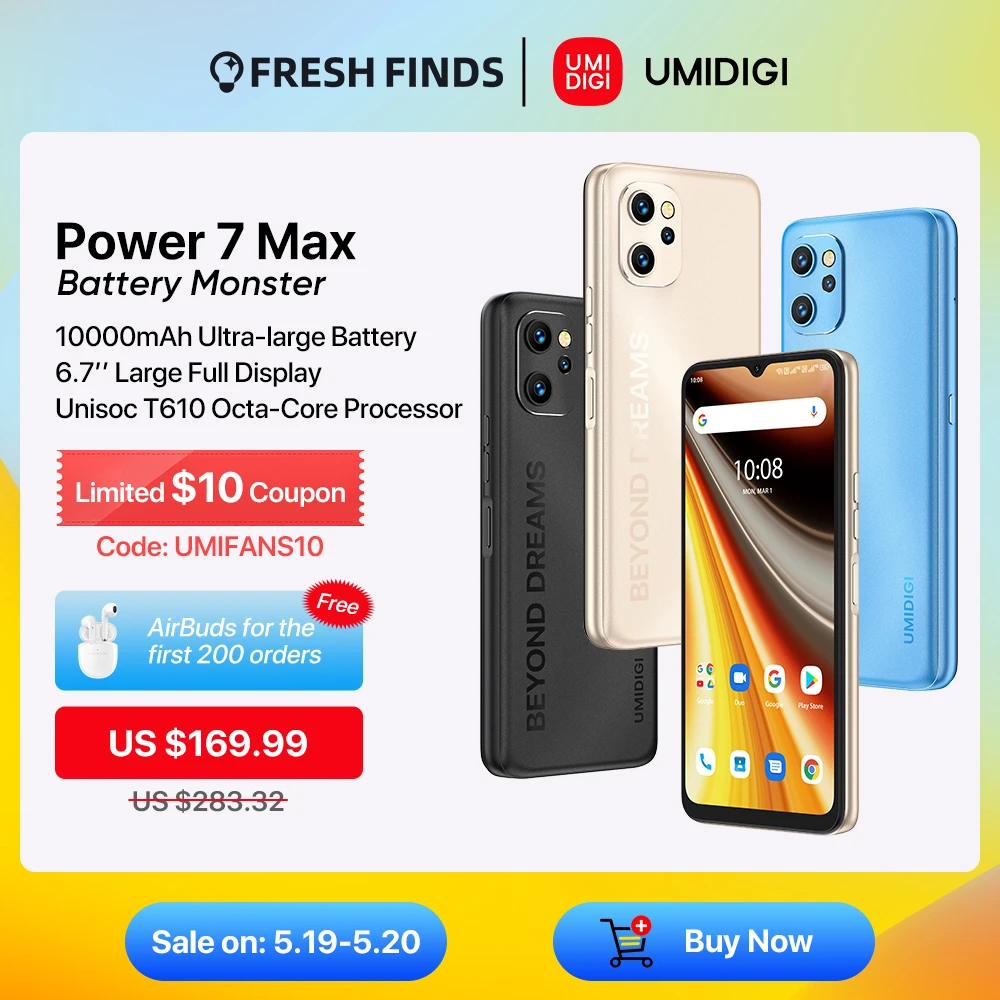 Smartphone Umidigi power 7 max 6GB + 128GB