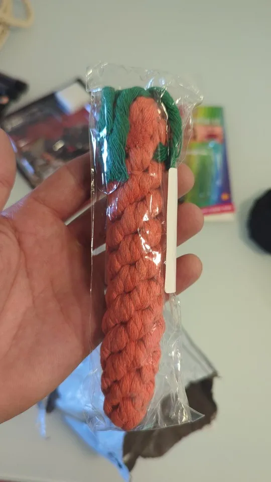 Carrot Rope Pet Toy photo review