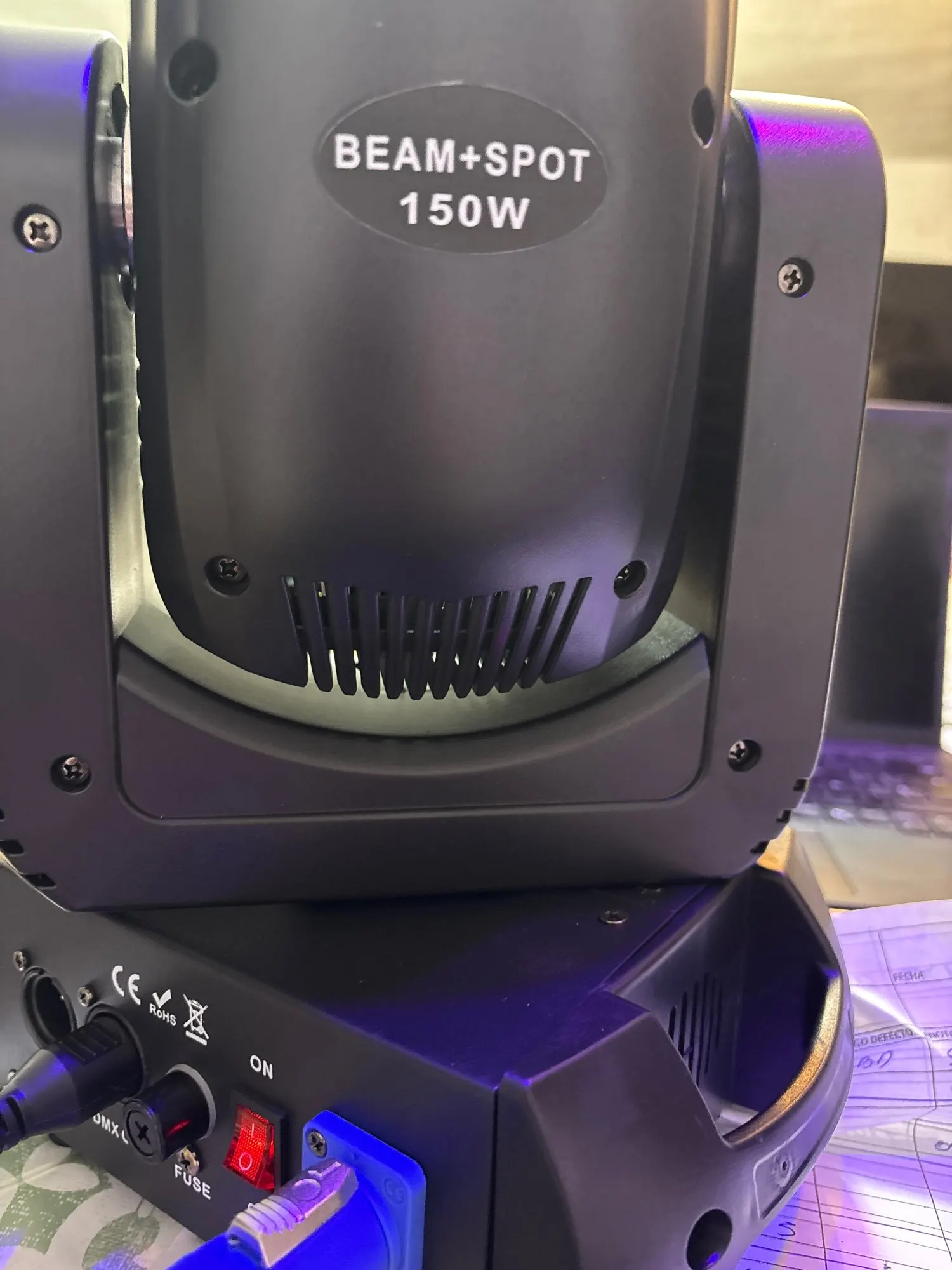 2PCS 150W LED Moving Head lights Mini Beam&Spot 18 Rotating Prisms 8 Colors&8 Gobos DJ disco Bar Strobe Disco lights photo review