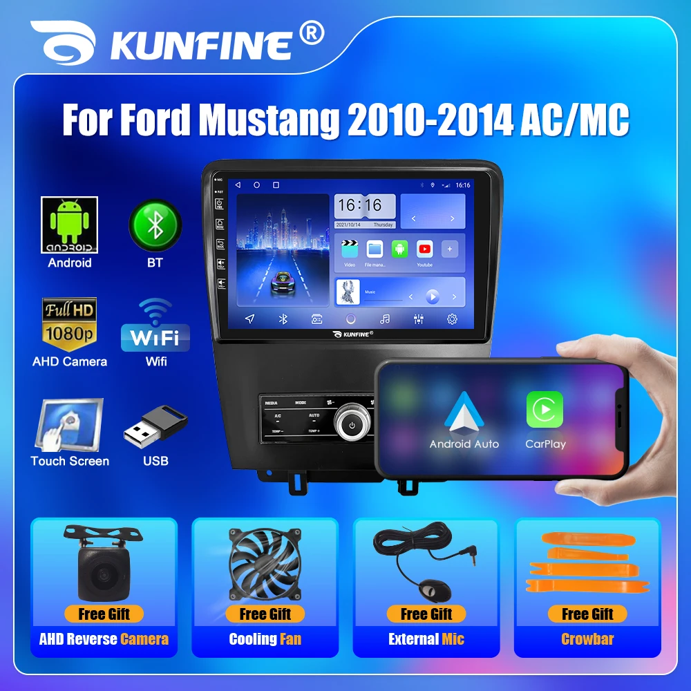2010年〜2014年　マスタング用　CarPlay iLink予備1個付き。 Amazon | 10インチ タッチスクリーン カーステレオ フォード