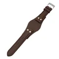 Brown silver buckle