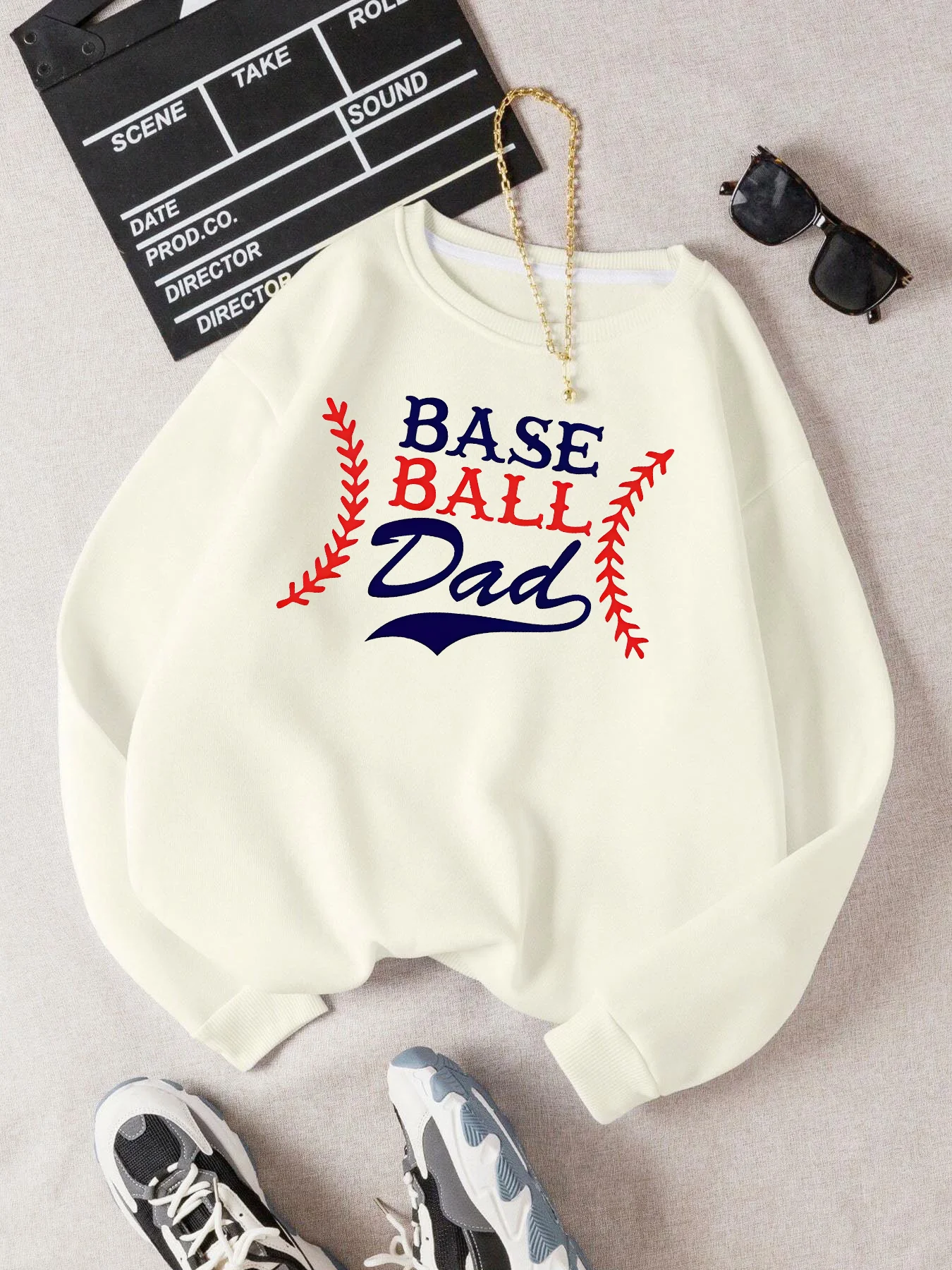 

2024 осень зима бейсбольный папа бейсбольные с буквенным принтом повседневные толстовки уличная одежда хип-хоп модные смешные спортивные толстовки