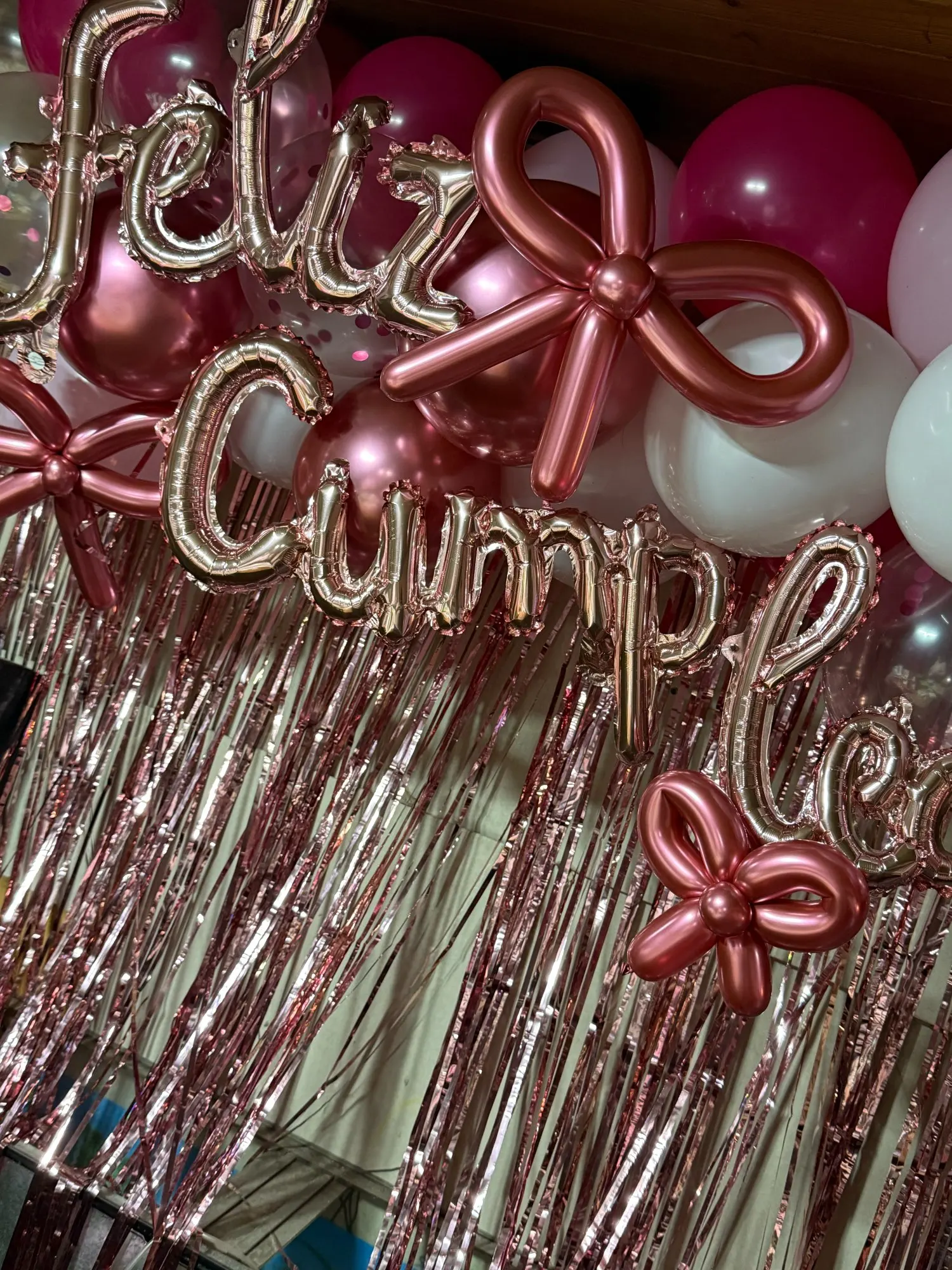 Rose Pink Metal Latex Confetti Balloons photo review