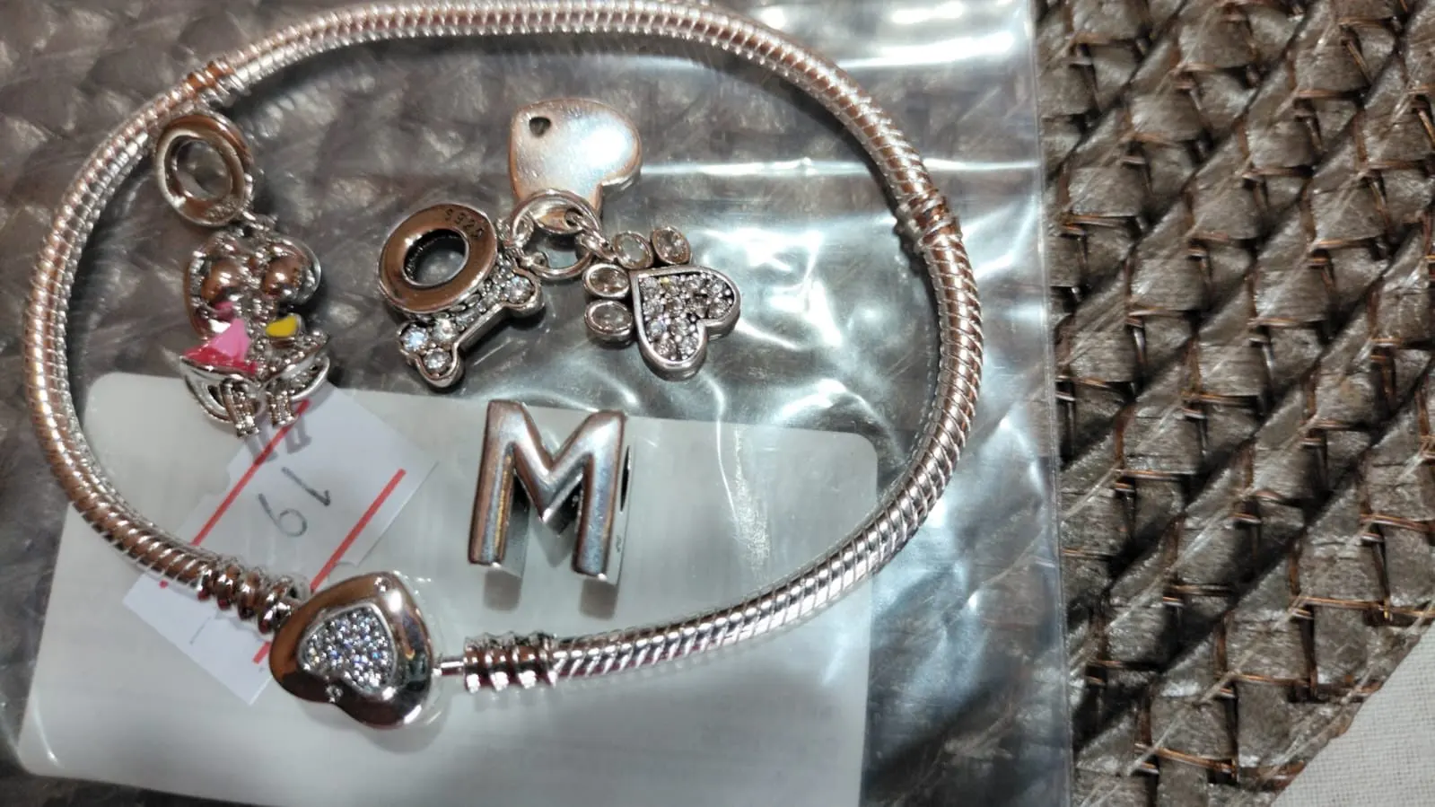 2025 gran oferta dijes cuentas de Plata de Ley 925 mariposa rosa luciérnaga luminosa cuelga brazalete pulsera collar joyería DIY photo review