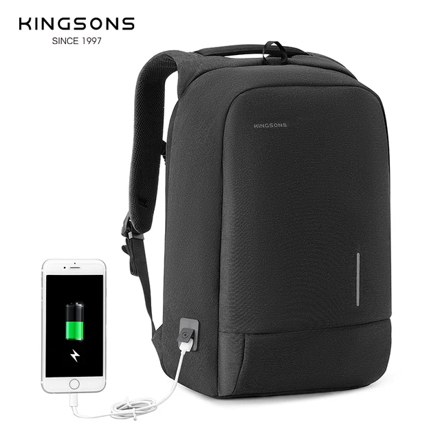 Kingsons Laptop Sling Backpack Anti Theft Bag Hiking Daypack 13