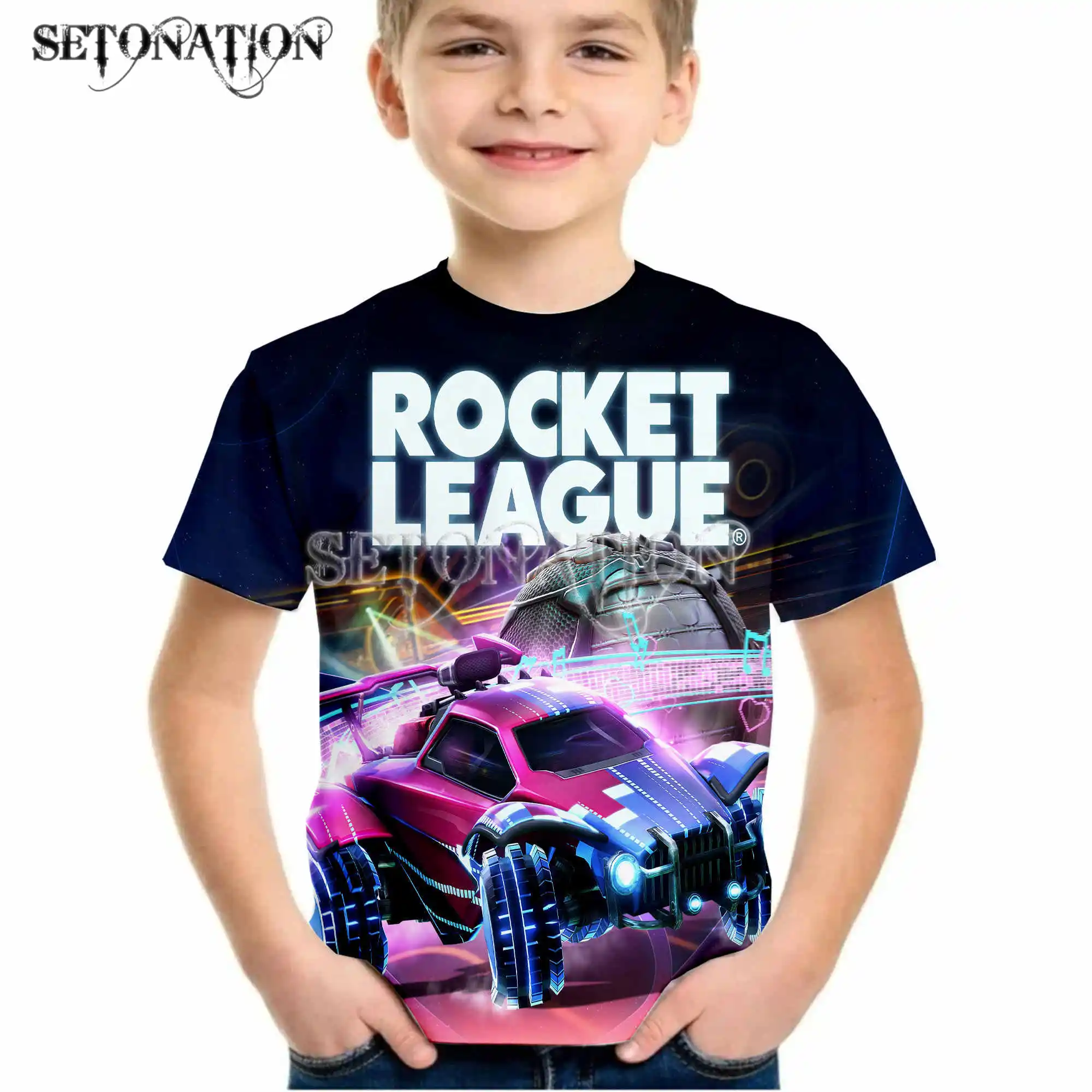 

Kawaii Rocket League 2022 boys kid's 3D Print Us T-shirt O-neck Shirt Sleeve kids Clothes Casual birthday summer Tops