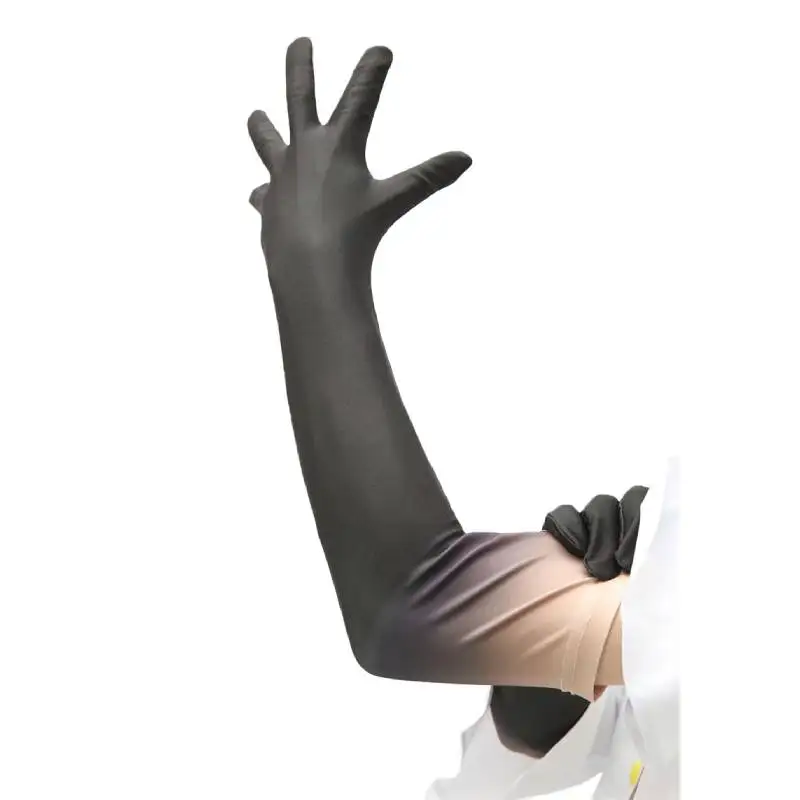 

DAZCOS 2 Pairs Anime Luffy Glove Cosplay Unisex Fashion Luffy Cosplay Gloves 3th Gear Black Domineering Arm Sleeves Warm Gloves